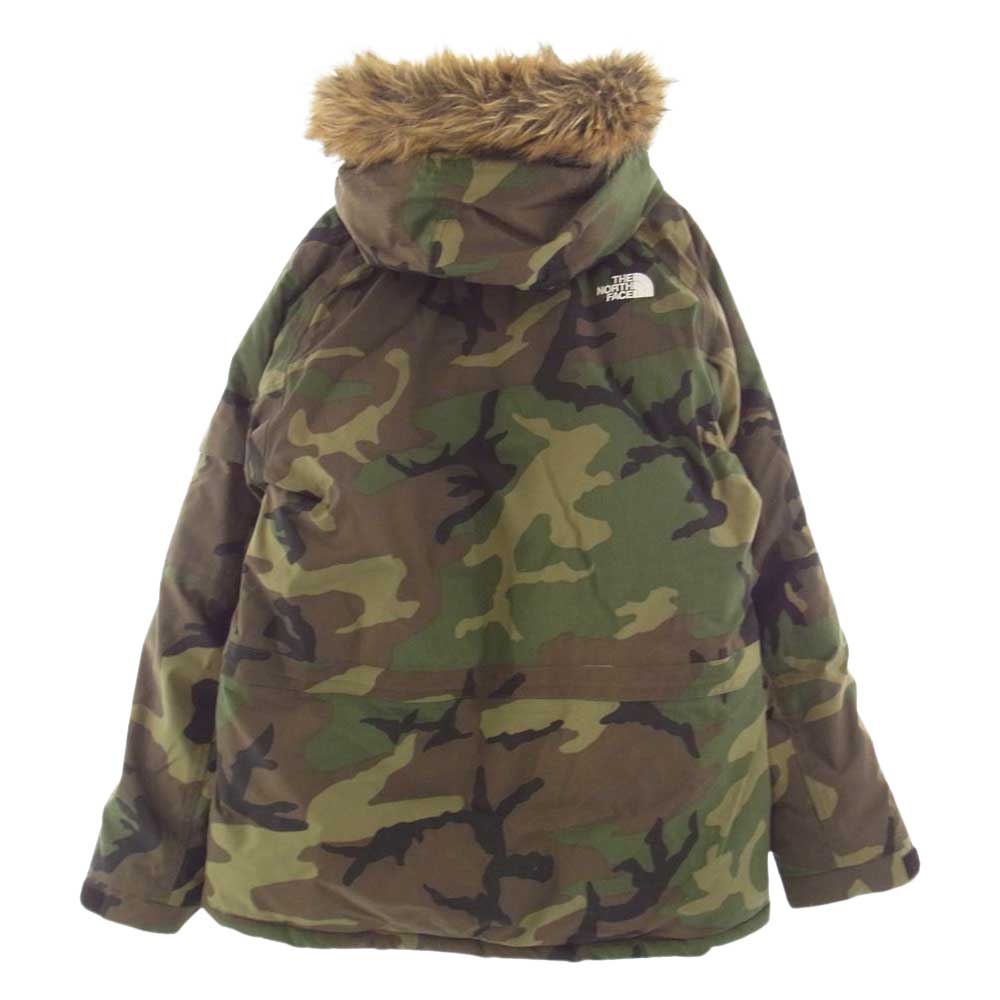 THE NORTH FACE ノースフェイス ND91525 NOVELTY MCMURDO PARKA ノベルティ マクマード パーカー カモ ダウン ジャケット  グリーン系 XL【中古】