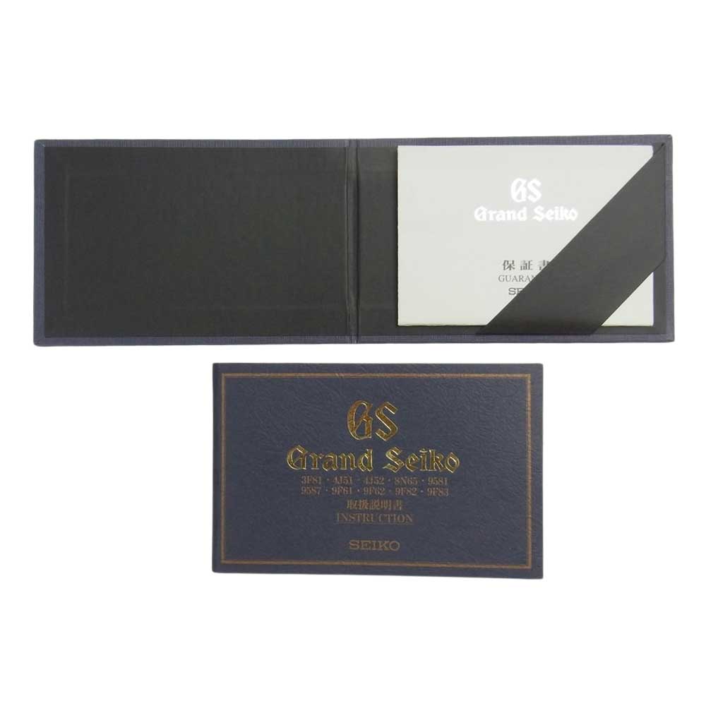 GRAND SEIKO グランドセイコー SBGX041 9F62-0A10  クォーツ SS QZ 黒文字盤 腕時計 ウォッチ  シルバー系【中古】