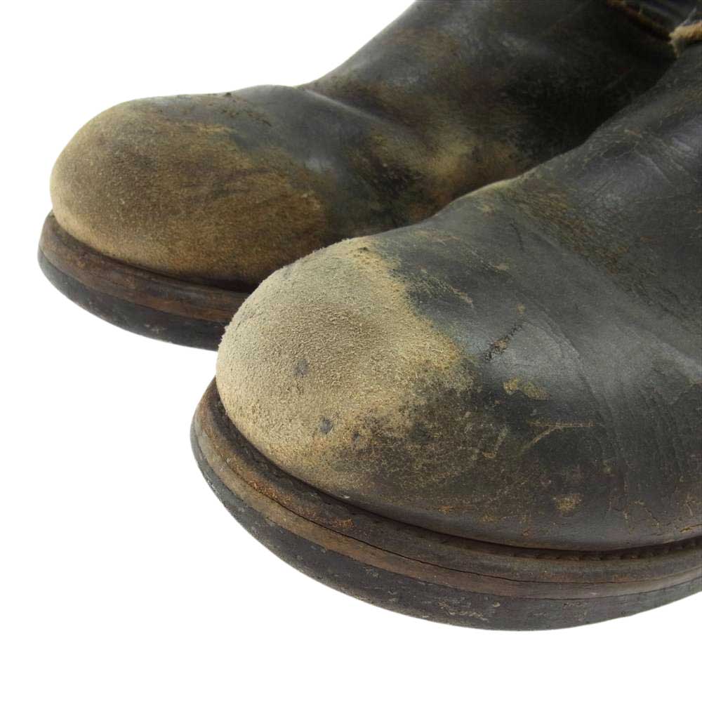 RED WING レッドウィング プリント縦羽タグ 2268 エンジニア スチールトゥ ブーツ ブラック系 6【中古】