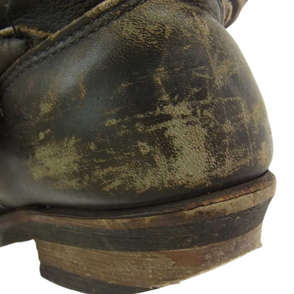 RED WING レッドウィング プリント縦羽タグ 2268 エンジニア スチールトゥ ブーツ ブラック系 6【中古】