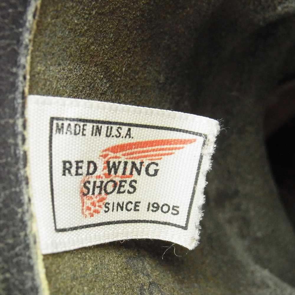 RED WING レッドウィング プリント縦羽タグ 2268 エンジニア スチールトゥ ブーツ ブラック系 6【中古】