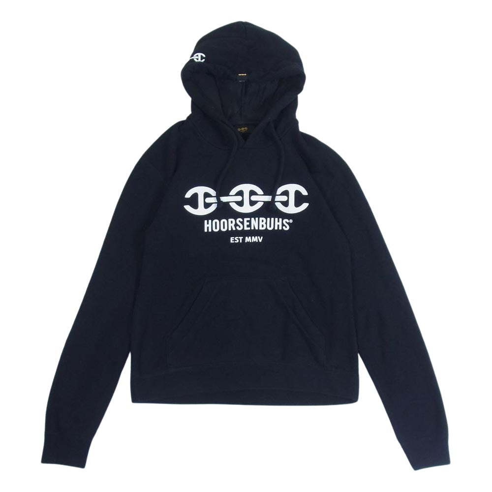 ホーセンブース ロゴ プリント プルオーバ― パーカー パーカー ブラック系 M【中古】