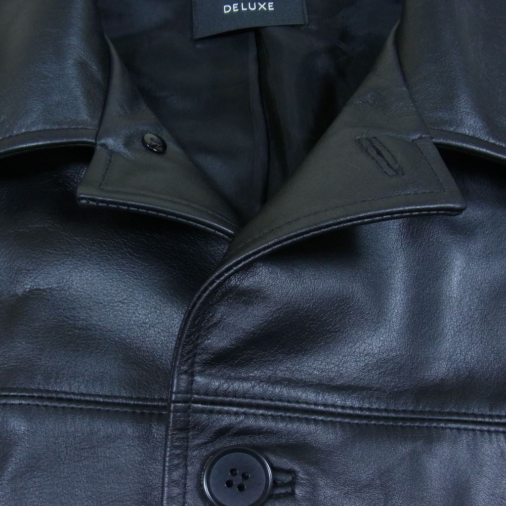 DELUXE デラックス 22SD5297 WILD THING カーコート レザー ジャケット ブラック系 M【中古】