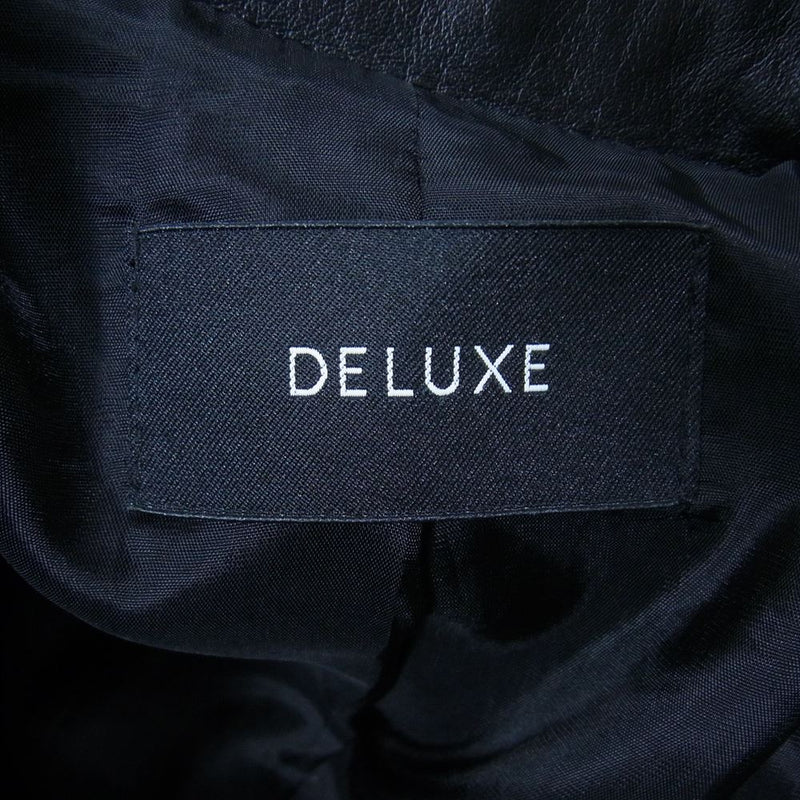 DELUXE デラックス 22SD5297 WILD THING カーコート レザー ジャケット ブラック系 M【中古】