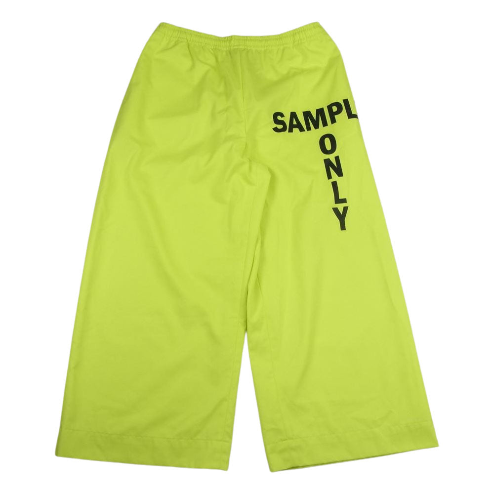 ACNE STUDIOS アクネストゥディオズ TROU000064  SAMPLE ONLY Casual Trousers Printed track pants サンプル オンリー プリント トラックパンツ イエロー系 XS【美品】【中古】