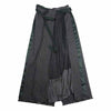 Sacai サカイ 20AW 20-05337  ウール グレンチェック サイドライン 切替 ラップ ベルテッド スカート カーキ系 1【美品】【中古】