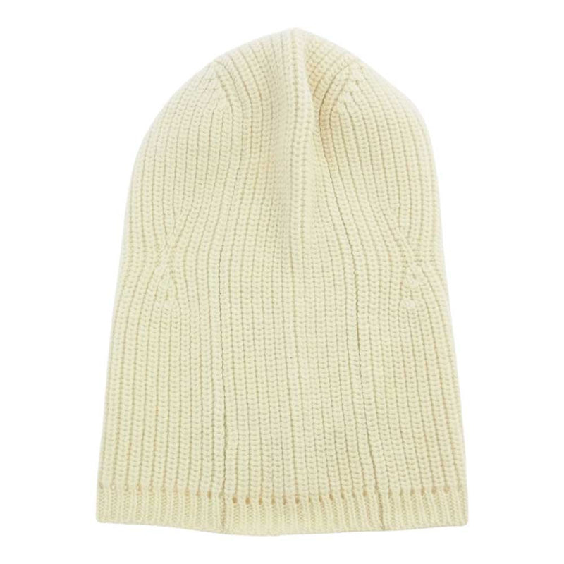 sk.0003AW22 aran pattern balaclava アラン ニット パターン バラクラバ ニット フード ホワイト系【美品】【中古】