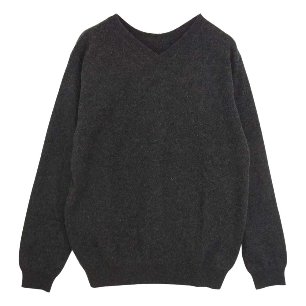 アロー57 CVMW 田中さんのセーター カシミア Vネック ニット グレー系 L【中古】