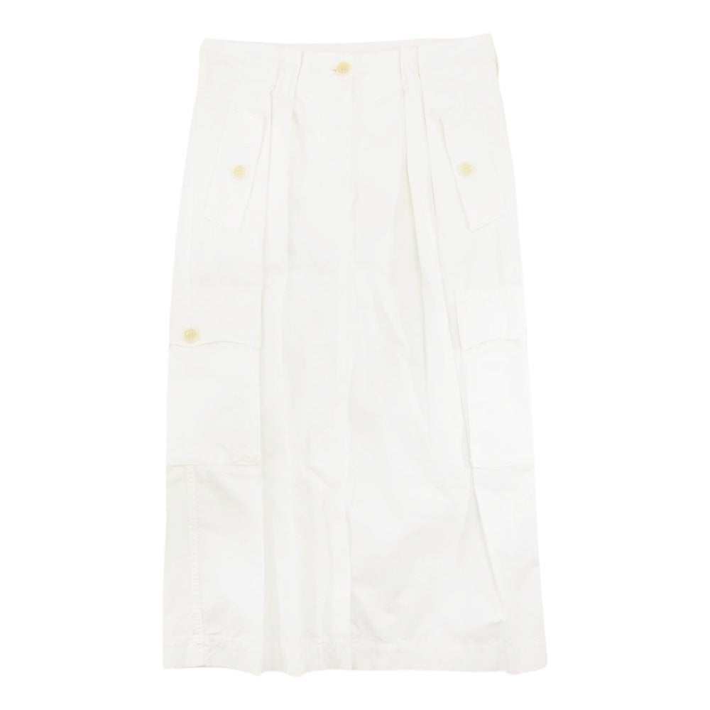 DRIES VAN NOTEN ドリスヴァンノッテン 71-05-01-05012 カーゴ タック スカート ホワイト系 38【中古】