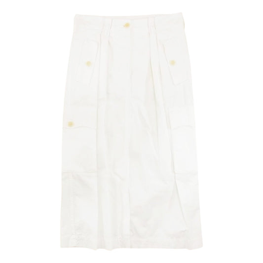 DRIES VAN NOTEN ドリスヴァンノッテン 71-05-01-05012 カーゴ タック スカート ホワイト系 38【中古】