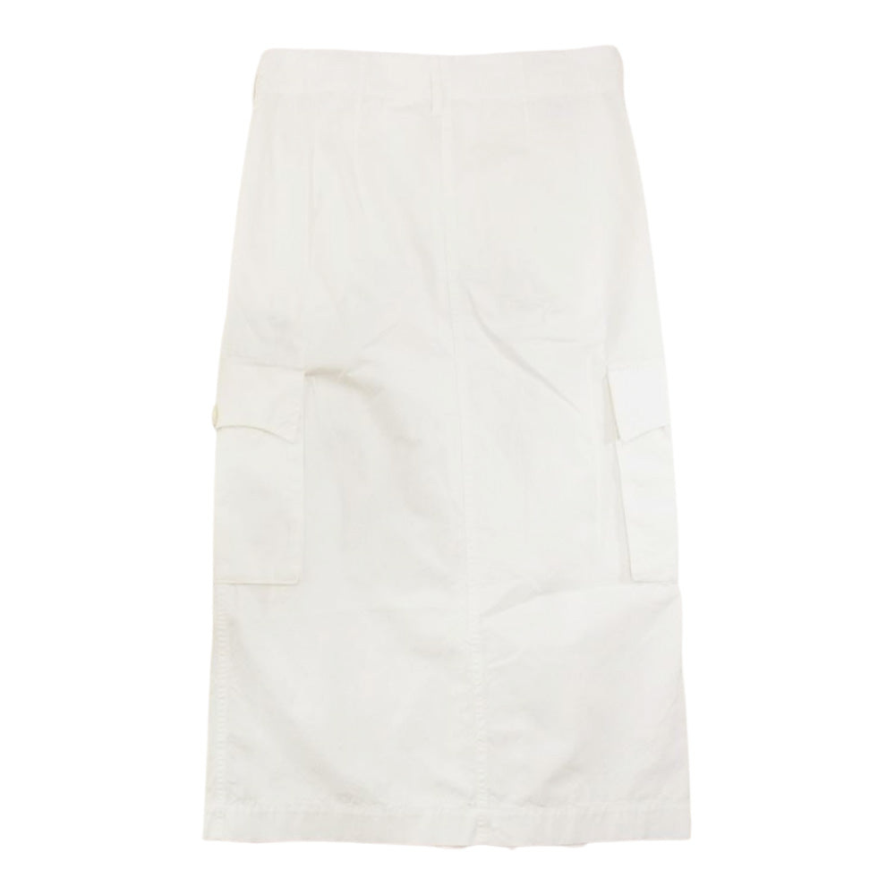 DRIES VAN NOTEN ドリスヴァンノッテン 71-05-01-05012 カーゴ タック スカート ホワイト系 38【中古】