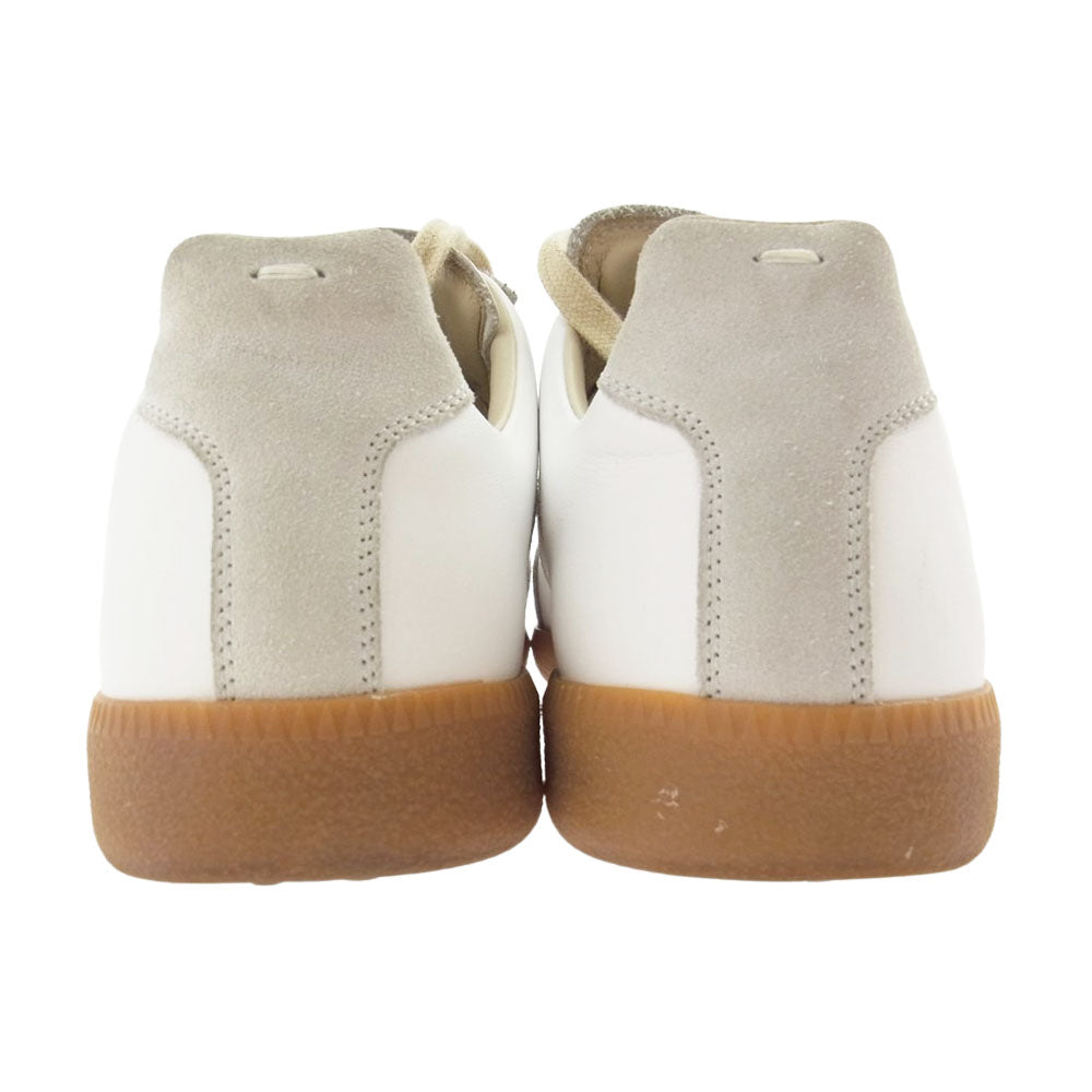 MAISON MARGIELA メゾンマルジェラ 20SS S57WS0236 Classic Replica Sneaker クラシック レプリカ ジャーマントレーナー スニーカー ベージュ系 40【中古】