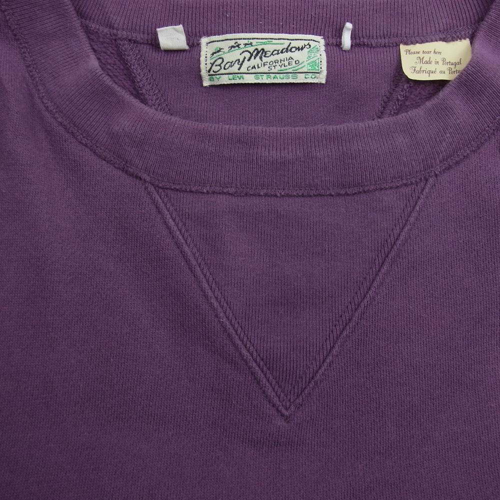 Levi's リーバイス 21931-0024 LVC VINTAGE CLOTHING BAY MEADOWS SWEAT SHIRT ヴィンテージクロージング ベイメドーズ 両V スウェット シャツ パープル パープル系 XL【中古】
