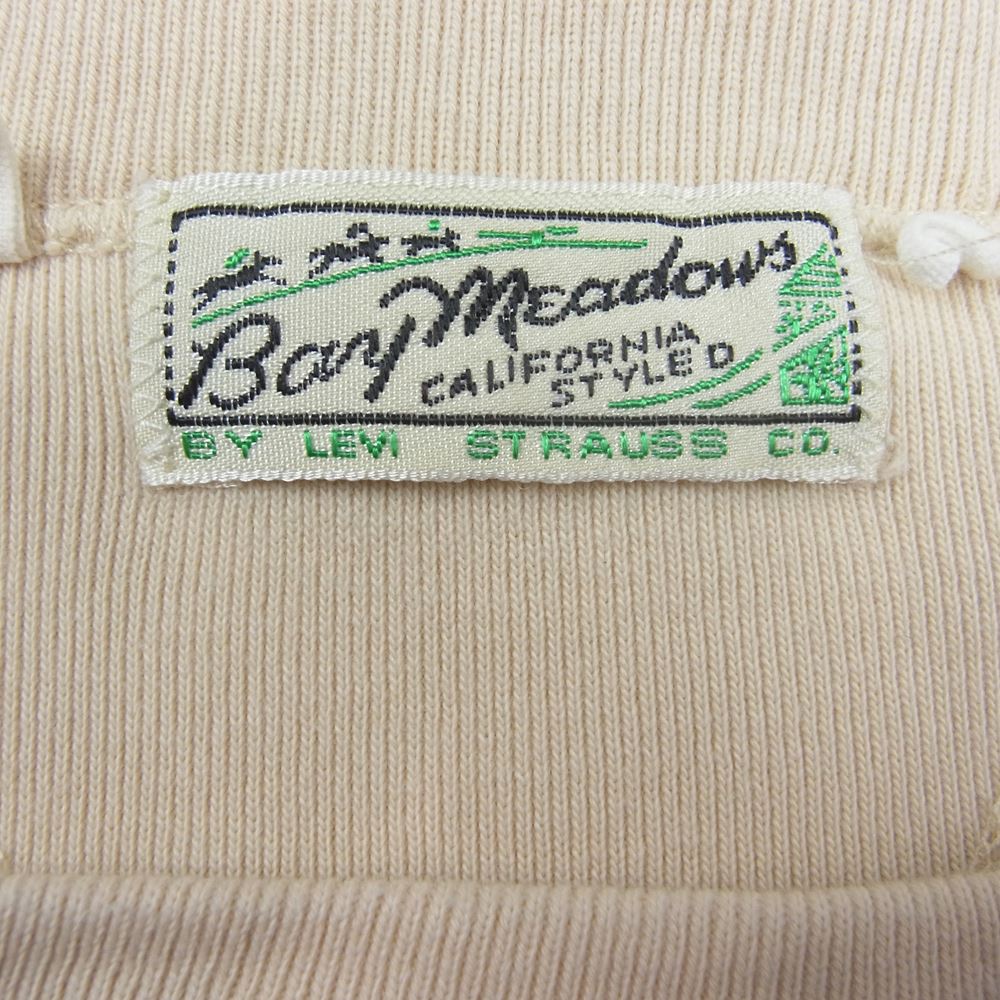 Levi's リーバイス 21931-0021 LVC VINTAGE CLOTHING BAY MEADOWS SWEAT SHIRT ヴィンテージクロージング ベイメドーズ 両V スウェット シャツ ベージュ オフホワイト系 XL【中古】