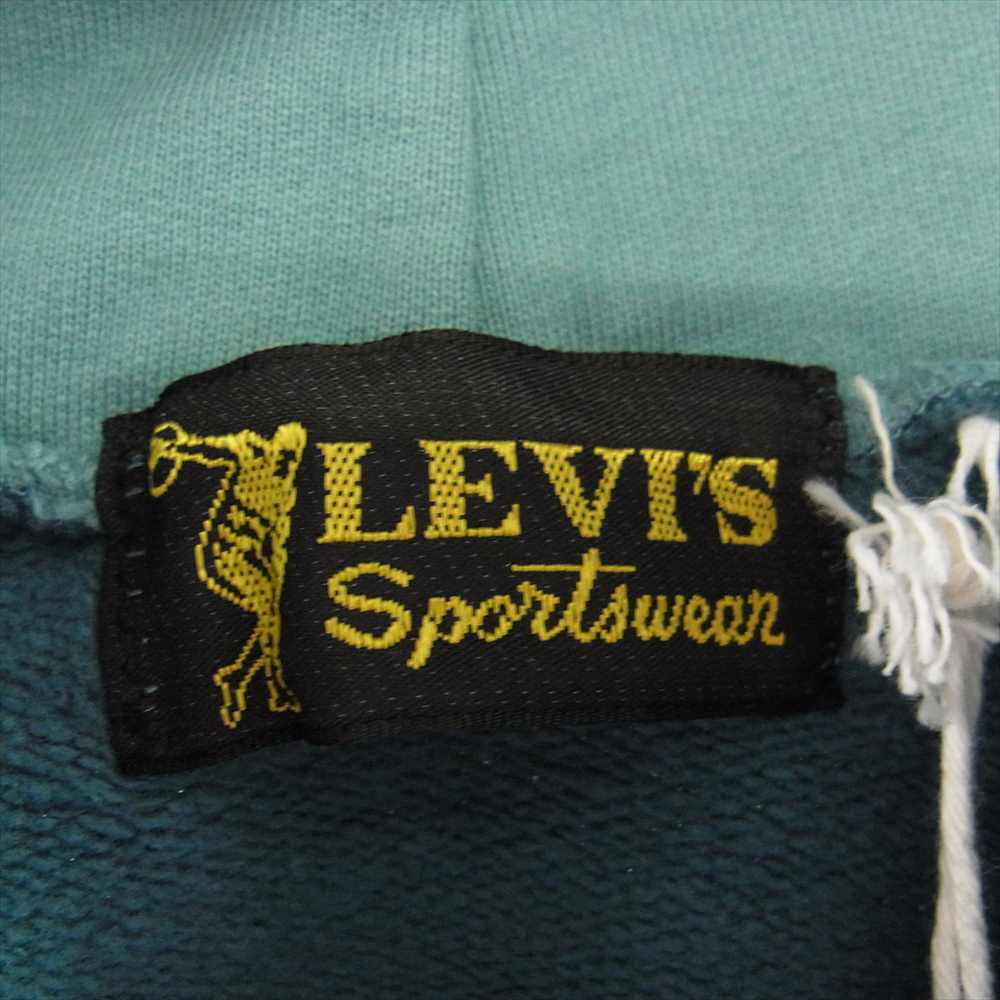 Levi's リーバイス 94428-0012 LVC VINTAGE CLOTHING SPORTS WEAR 1950'S HOODIE ヴィンテージクロージング スポーツウェア 50年代復刻 プルオーバ― パーカー ブルー グリーン系 XL【美品】【中古】