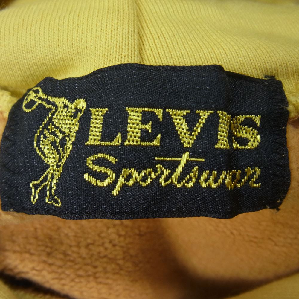 Levi's リーバイス 94428-0013 LVC VINTAGE CLOTHING SPORTS WEAR 1950'S HOODIE ヴィンテージクロージング スポーツウェア 50年代復刻 プルオーバ― パーカー イエロー系 XXL【美品】【中古】