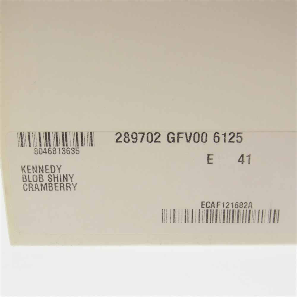 YVES SAINT LAURENT イヴサンローラン YSL LOGO LOAFER エンボス加工 ロゴ オペラシューズ  ローファー ワインレッド系 41【中古】