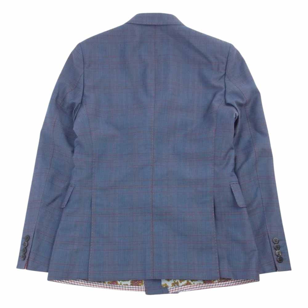 JUNYA WATANABE COMME des GARCONS MAN ジュンヤワタナベコムデギャルソンマン AD2012 WK-J008 チェック ダブル テーラード ジャケット タック スラックス パンツ セットアップ マルチカラー系 XS【中古】