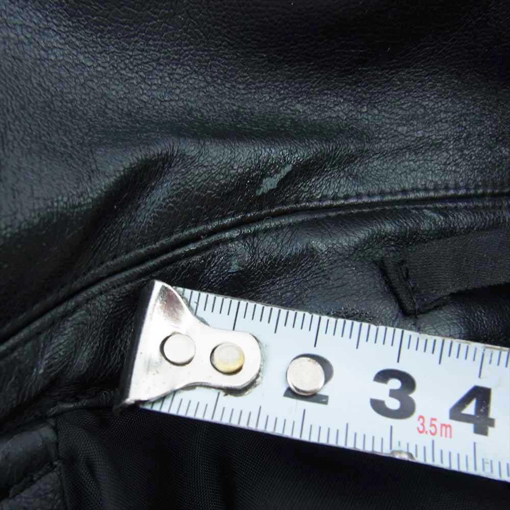 BLACK COMME des GARCONS ブラックコムデギャルソン AD2011 1H-J023 フェイクレザー ダブル ライダース ジャケット ブラック系 S【中古】