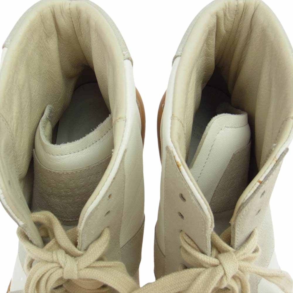 MAISON MARGIELA メゾンマルジェラ 17AW S37WS0337 Tabi German Trainer High Cut 足袋 ジャーマントレーナー ハイカット スニーカー グレー系 ホワイト系 41【中古】