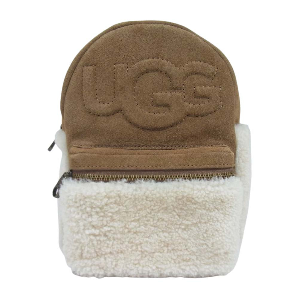 UGG アグ DANNIE II MINI BACKPACK SHEEP ダニー 2 ミニ シープ スエード ムートン バックパック リュックサック ライトブラウン系【中古】