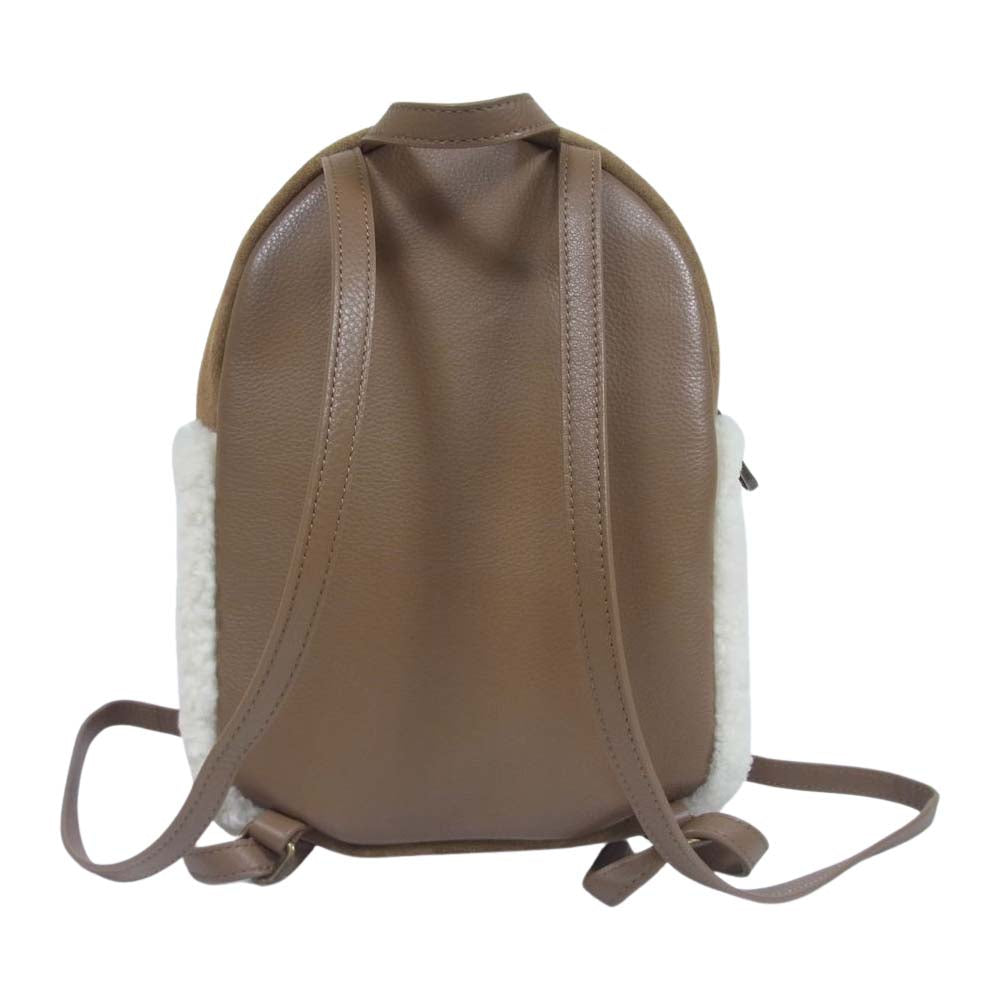 UGG アグ DANNIE II MINI BACKPACK SHEEP ダニー 2 ミニ シープ スエード ムートン バックパック リュックサック ライトブラウン系【中古】
