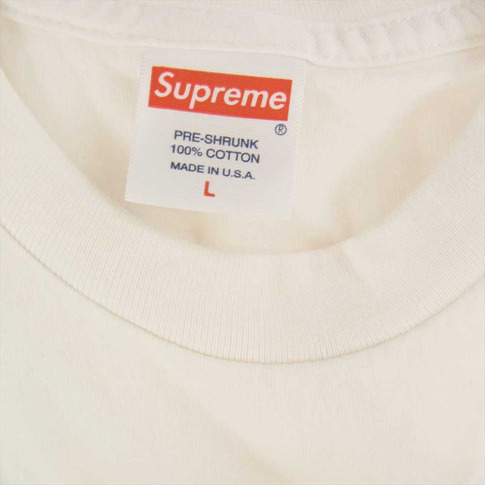 Supreme シュプリーム 19AW Bandana Box Logo Tee バンダナ ボックスロゴ 半袖 Tシャツ ホワイト系 L【中古】