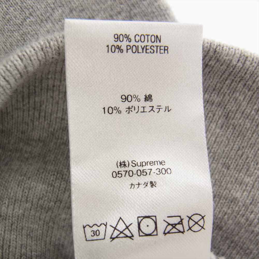 Supreme シュプリーム 19SS Tag Logo Hooded Sweatshirt タグ ロゴ フーディ パーカー グレー系 XL【中古】