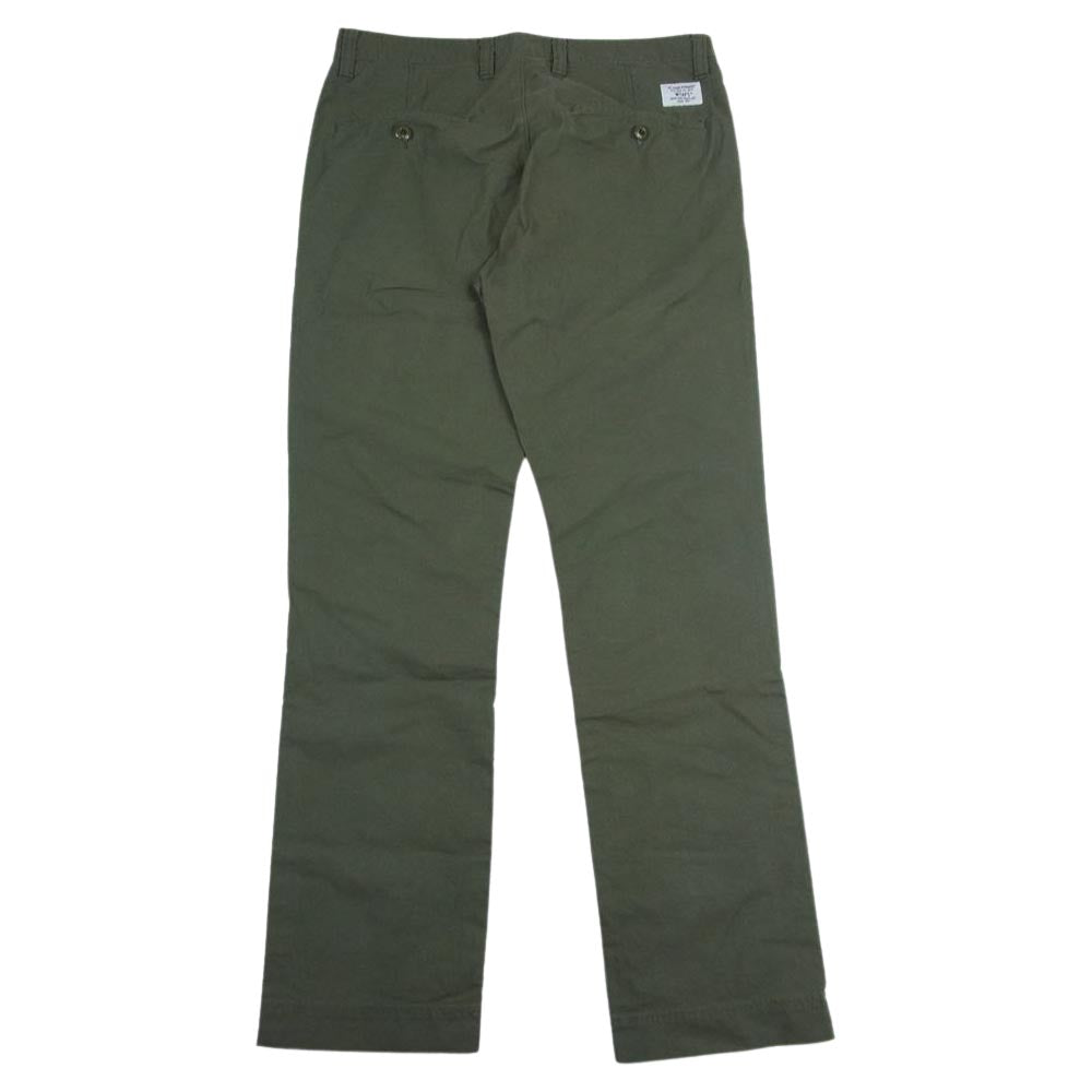 WTAPS ダブルタップス 18SS 181TQDT-PTM03 KHAKI TIGHT TROUSERS COTTON CHINO カーキタイト コットン チノ トラウザー パンツ カーキ系 2【中古】