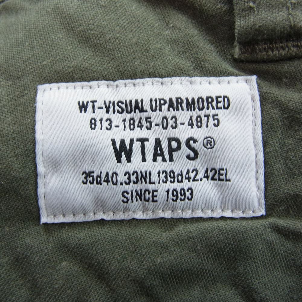 WTAPS ダブルタップス 18SS 181TQDT-PTM03 KHAKI TIGHT TROUSERS COTTON CHINO カーキタイト コットン チノ トラウザー パンツ カーキ系 2【中古】