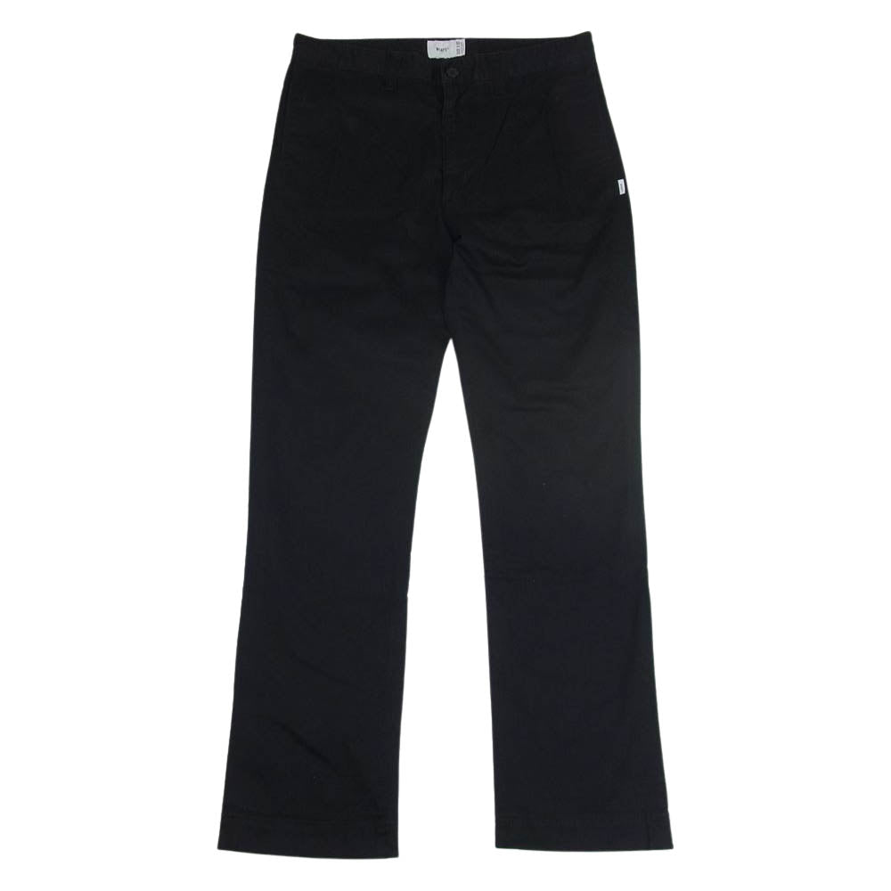 WTAPS ダブルタップス 18AW 182TQDT-PTM02 TROUSERS COTTON CHINO コットン チノ トラウザー パンツ ブラック系 2【中古】