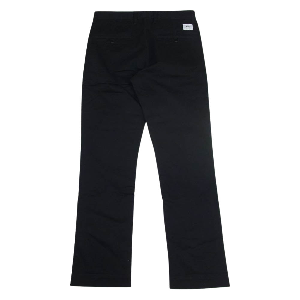 WTAPS ダブルタップス 18AW 182TQDT-PTM02 TROUSERS COTTON CHINO コットン チノ トラウザー パンツ ブラック系 2【中古】