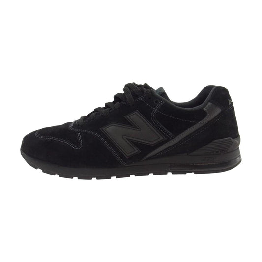 NEW BALANCE ニューバランス CM996RG ALL BLACK オールブラック スエード ローカット スニーカー ブラック系 27【美品】【中古】