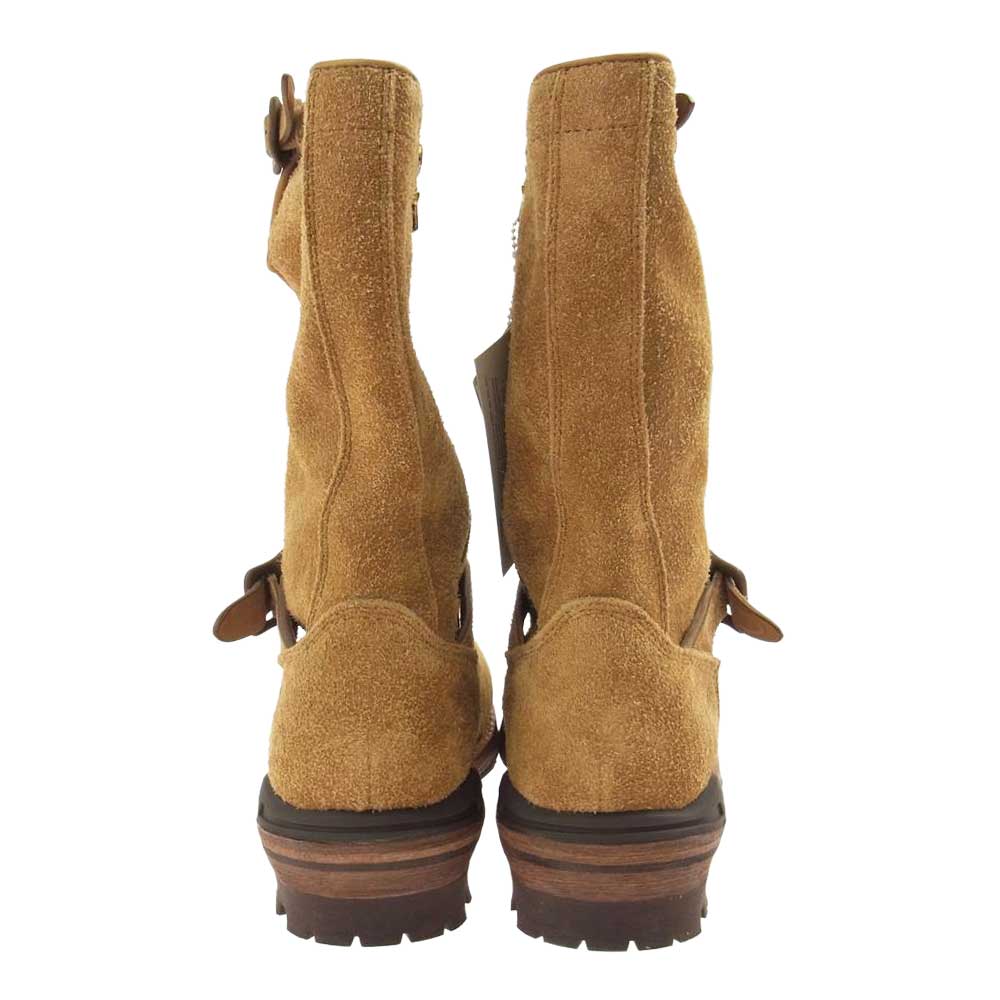 VISVIM ビズビム V10007534-03 F.I.L限定 T.W.O. BOOTS-FOLK フォーク スエード サイドジップ エンジニアブーツ ライトブラウン系【極上美品】【中古】