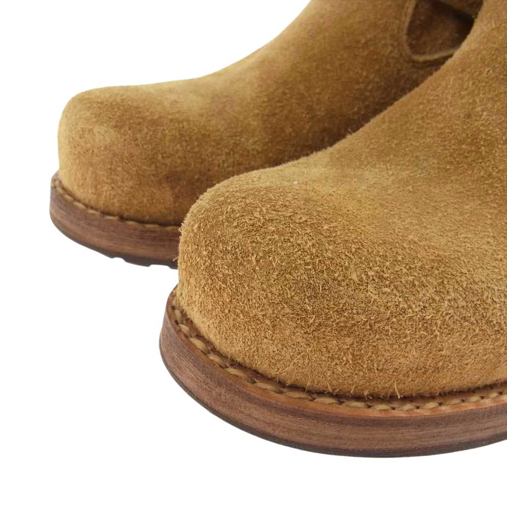 VISVIM ビズビム V10007534-03 F.I.L限定 T.W.O. BOOTS-FOLK フォーク スエード サイドジップ エンジニアブーツ ライトブラウン系【極上美品】【中古】