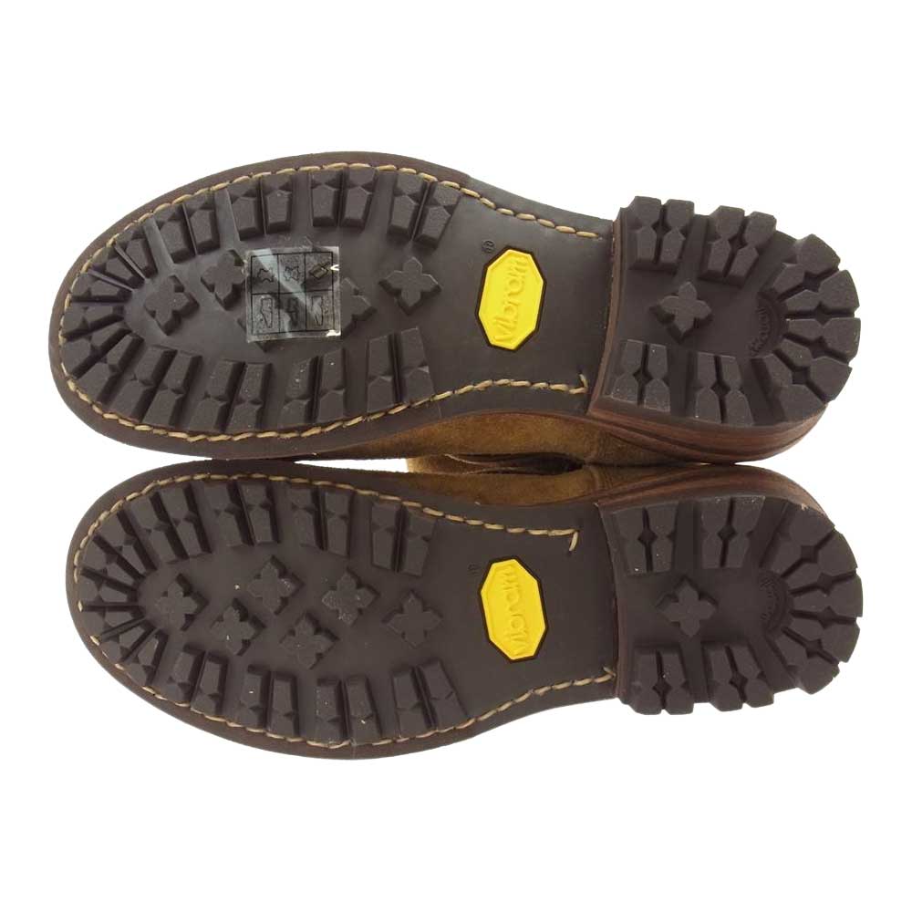 VISVIM ビズビム V10007534-03 F.I.L限定 T.W.O. BOOTS-FOLK フォーク スエード サイドジップ エンジニアブーツ ライトブラウン系【極上美品】【中古】