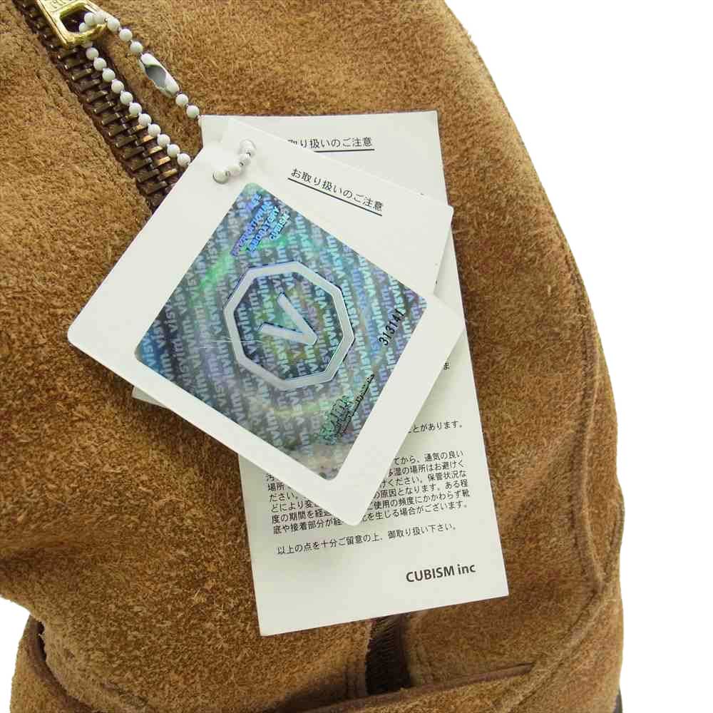 VISVIM ビズビム V10007534-03 F.I.L限定 T.W.O. BOOTS-FOLK フォーク スエード サイドジップ エンジニアブーツ ライトブラウン系【極上美品】【中古】