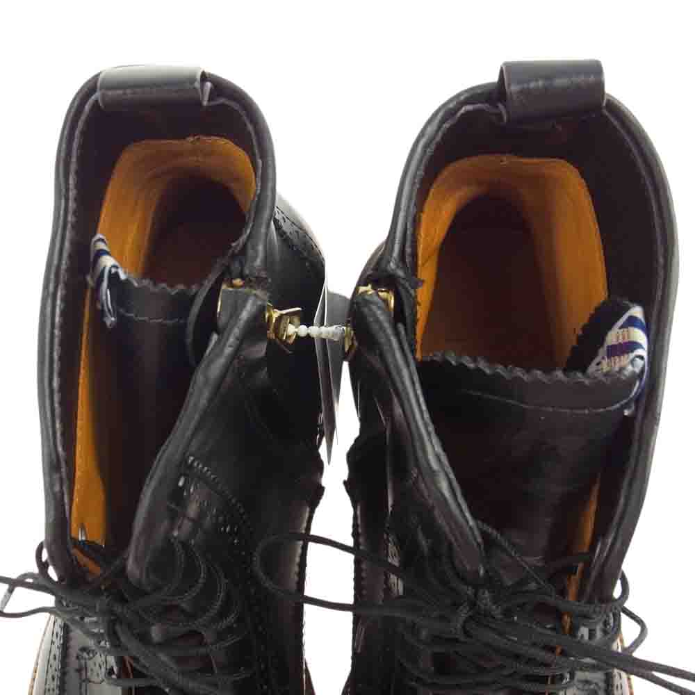 VISVIM ビズビム V10007522-01 PATRICIAN W.T. MID-FOLK パトリシアン ミッドカット フォーク レースアップ ブーツ ブラック系 US9【極上美品】【中古】