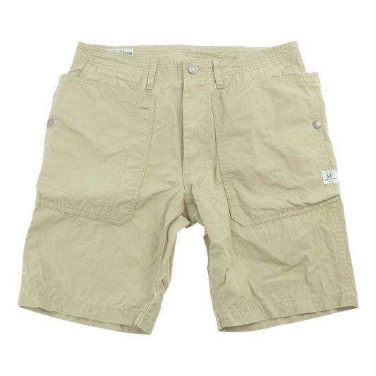 SASAFRAS ササフラス フォールリーフ スプレイヤー パンツ 1/2 ショーツ ベージュ系 L【中古】