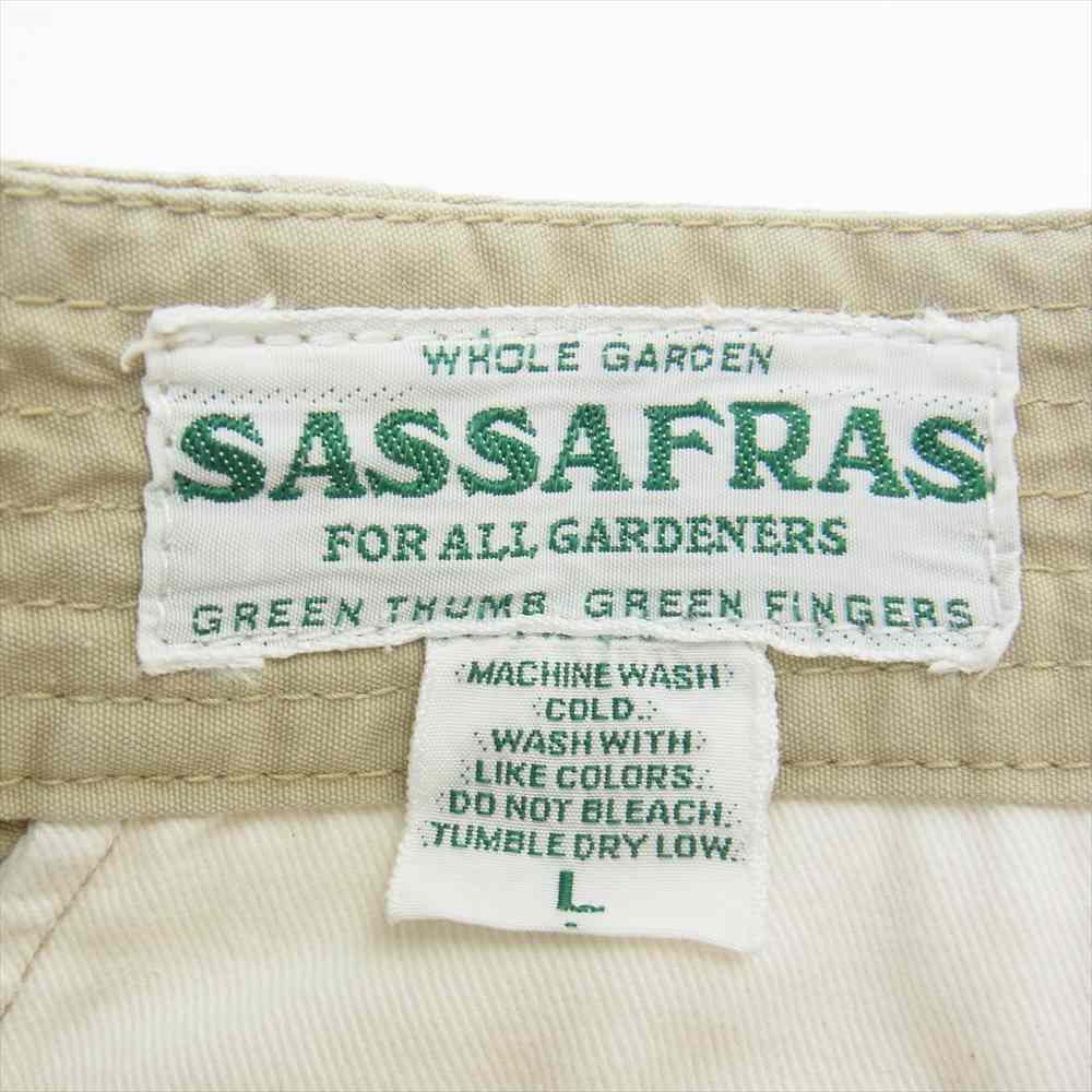 SASAFRAS ササフラス フォールリーフ スプレイヤー パンツ 1/2 ショーツ ベージュ系 L【中古】