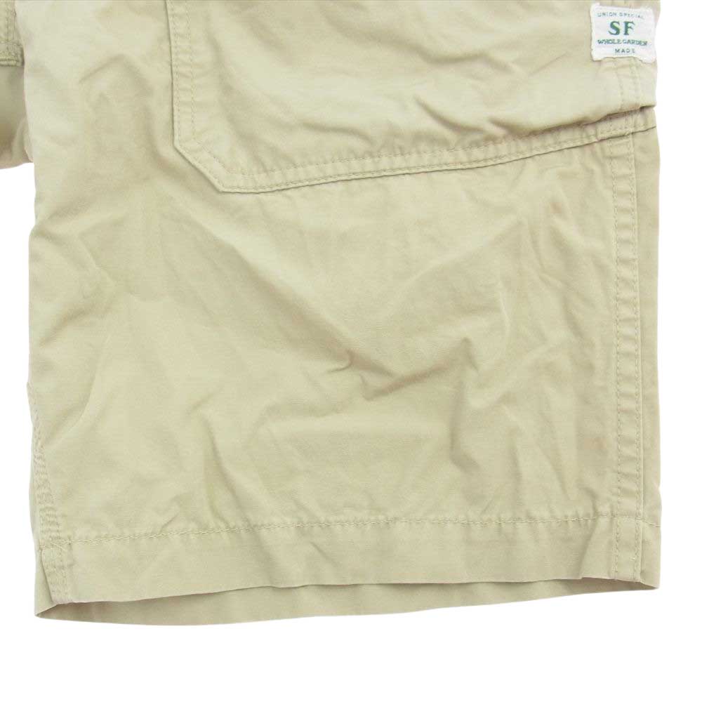 SASAFRAS ササフラス フォールリーフ スプレイヤー パンツ 1/2 ショーツ ベージュ系 L【中古】