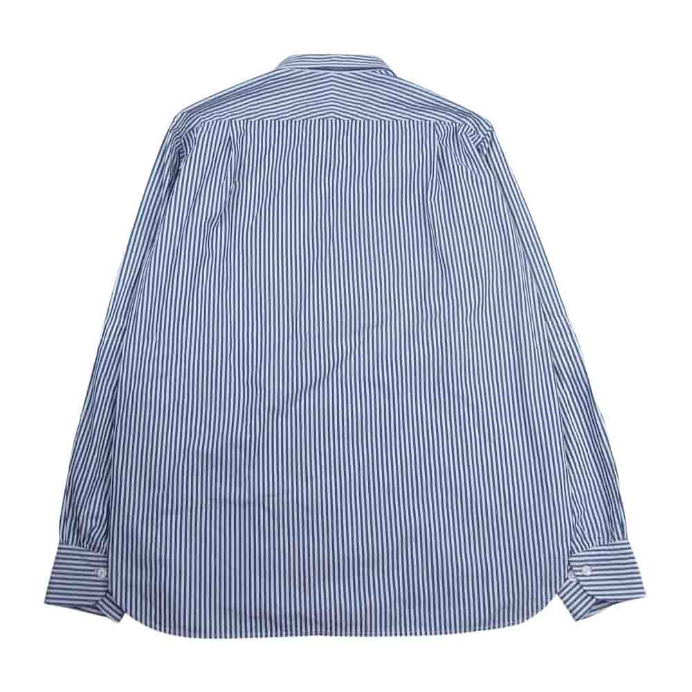 BRU NA BOINNE ブルーナボイン 4436 くしゅっとSPシャツ ストライプ ホワイト系 ブルー系 1【中古】
