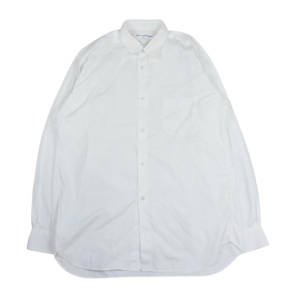 COMME des GARCONS コムデギャルソン SHIRT FOREVER フォーエバー フランス製 プレーン コットン 長袖シャツ ホワイト系 M【中古】