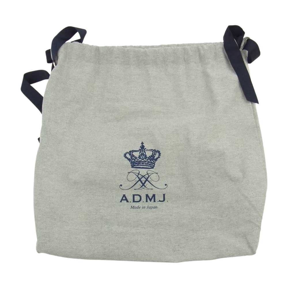 ADMJアクセソワ エーディーエムジェイ レザー ハンド バック  ブラック系【中古】