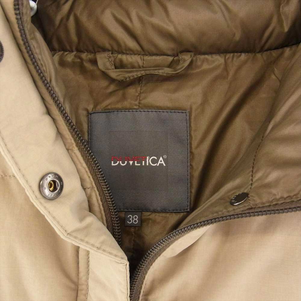 DUVETICA デュベティカ 国内正規品 AEGLOS アイグロス フォックスファー ダウン ジャケット コート ベージュ系 38【中古】