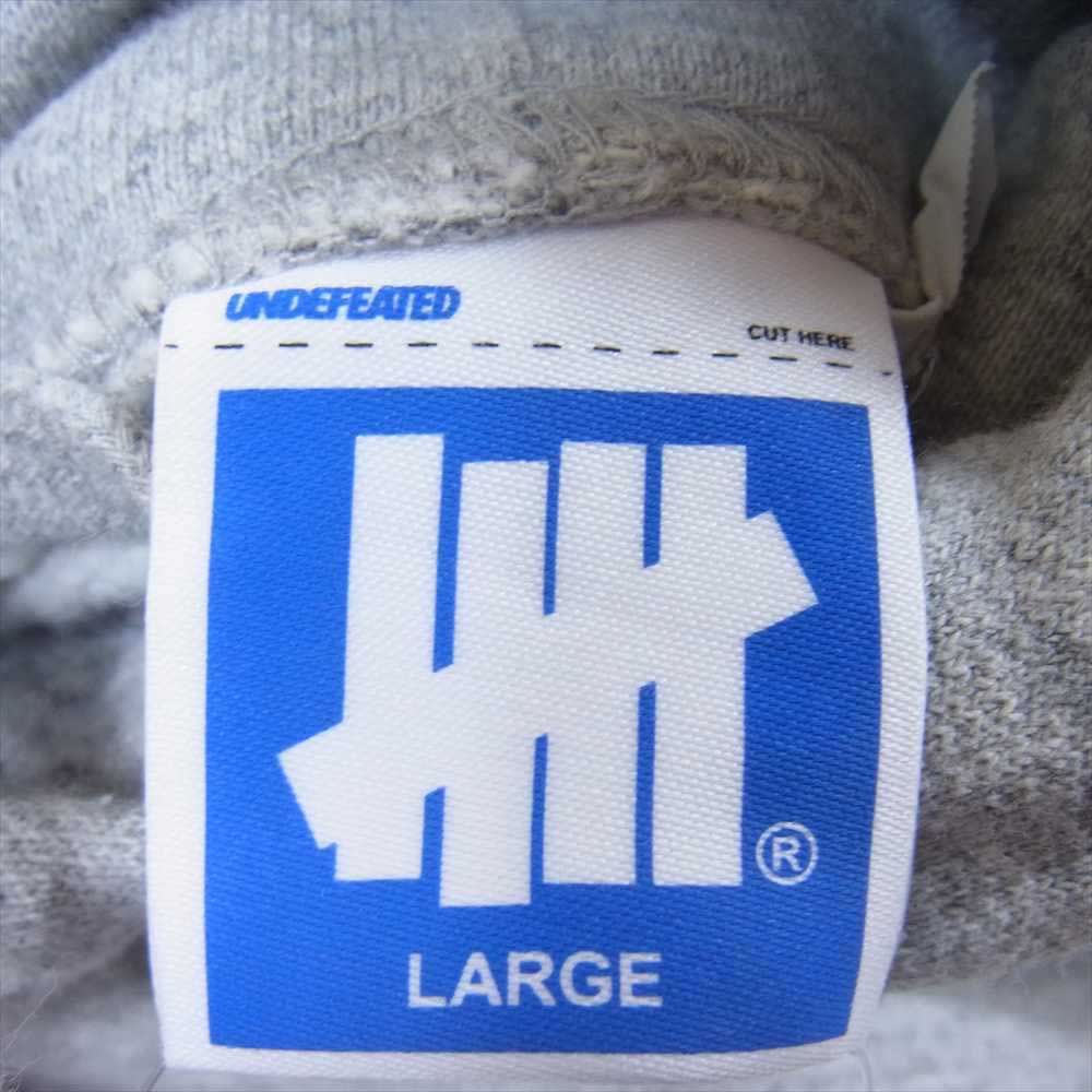 UNDEFEATED アンディフィーテッド 212077009006 STAR HOODIE ロゴプリント プルオーバー パーカー フーディ グレー系 L【中古】
