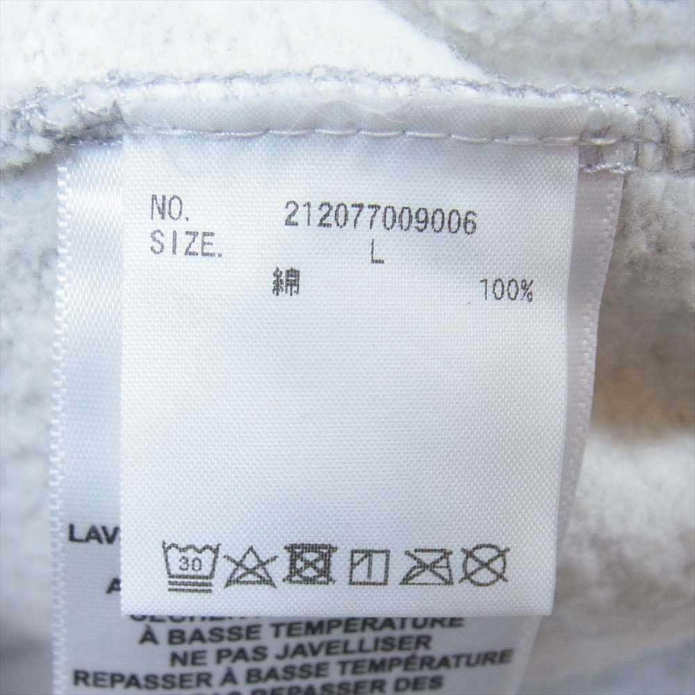 UNDEFEATED アンディフィーテッド 212077009006 STAR HOODIE ロゴプリント プルオーバー パーカー フーディ グレー系 L【中古】
