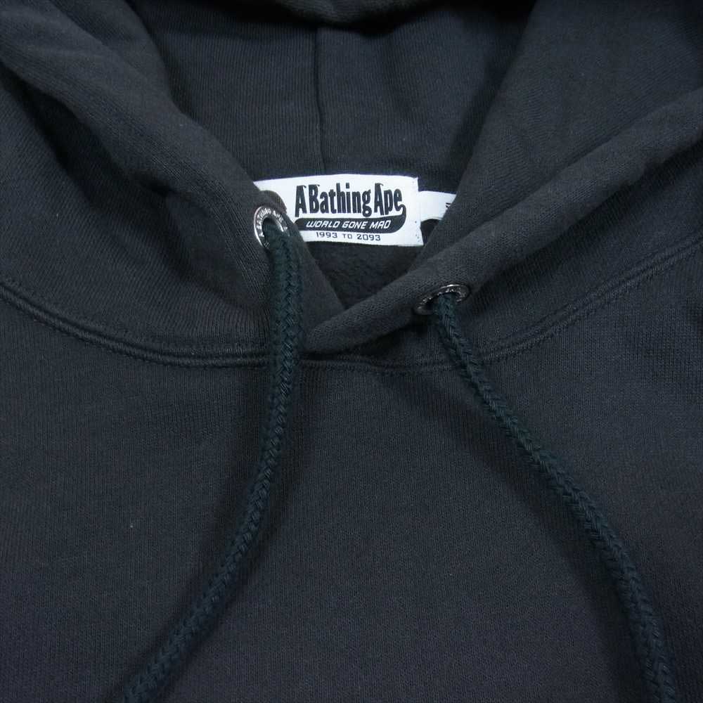A BATHING APE アベイシングエイプ 001PPH7010031 プリント スウェット プルオーバー パーカー フーディ ブラック系 XL【中古】