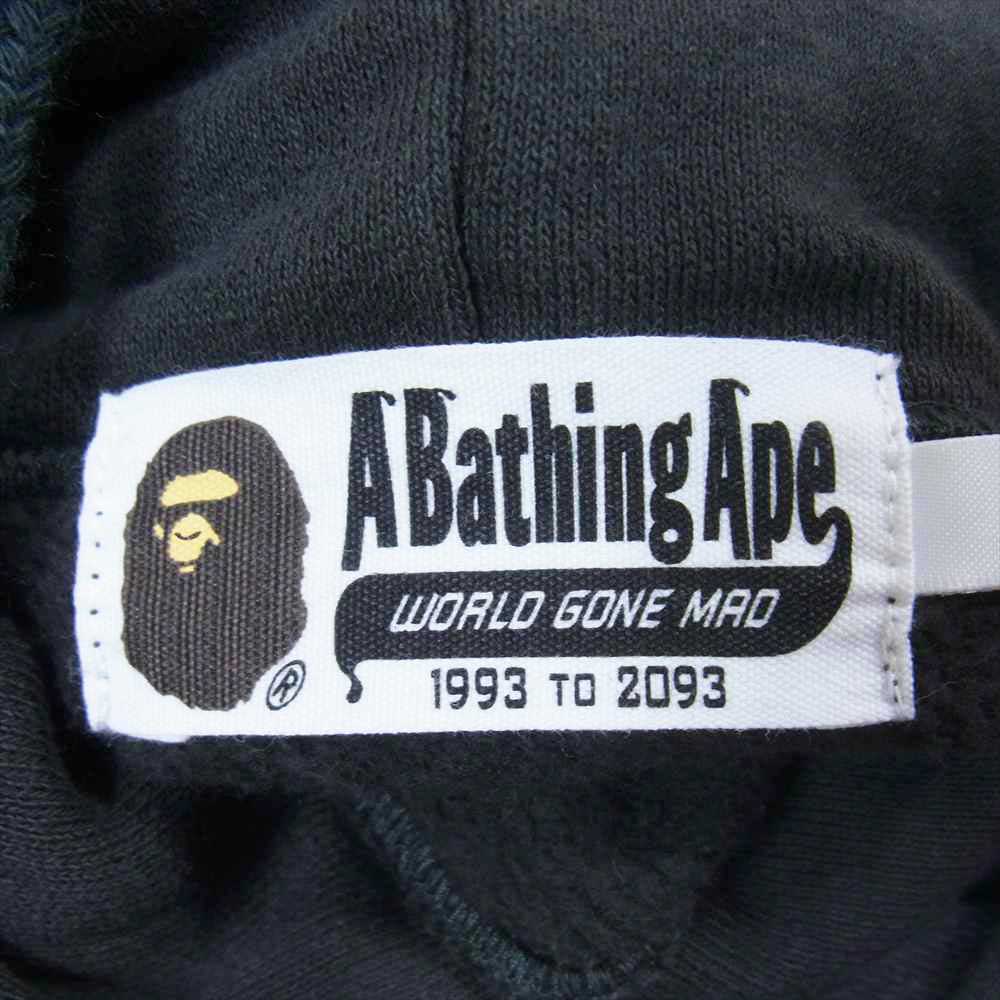 A BATHING APE アベイシングエイプ 001PPH7010031 プリント スウェット プルオーバー パーカー フーディ ブラック系 XL【中古】