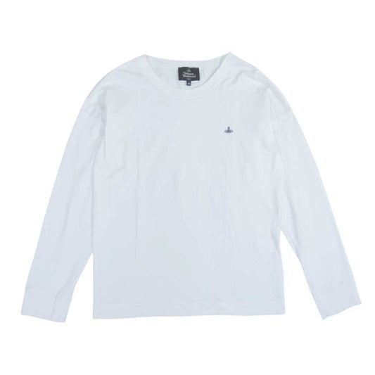 Vivienne WestwoodMAN ヴィヴィアンウエストウッドマン ワンポイント ORB ビッグＴシャツ 半袖 TEE ホワイト系 44【中古】